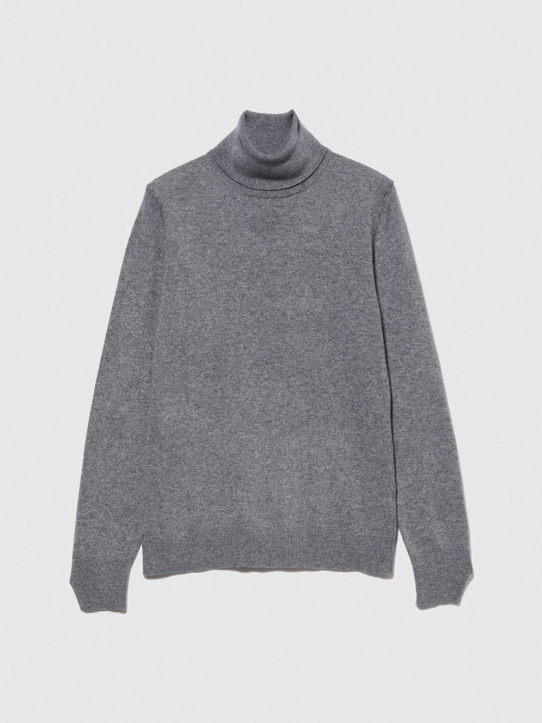 Pull gris col montant outlet femme
