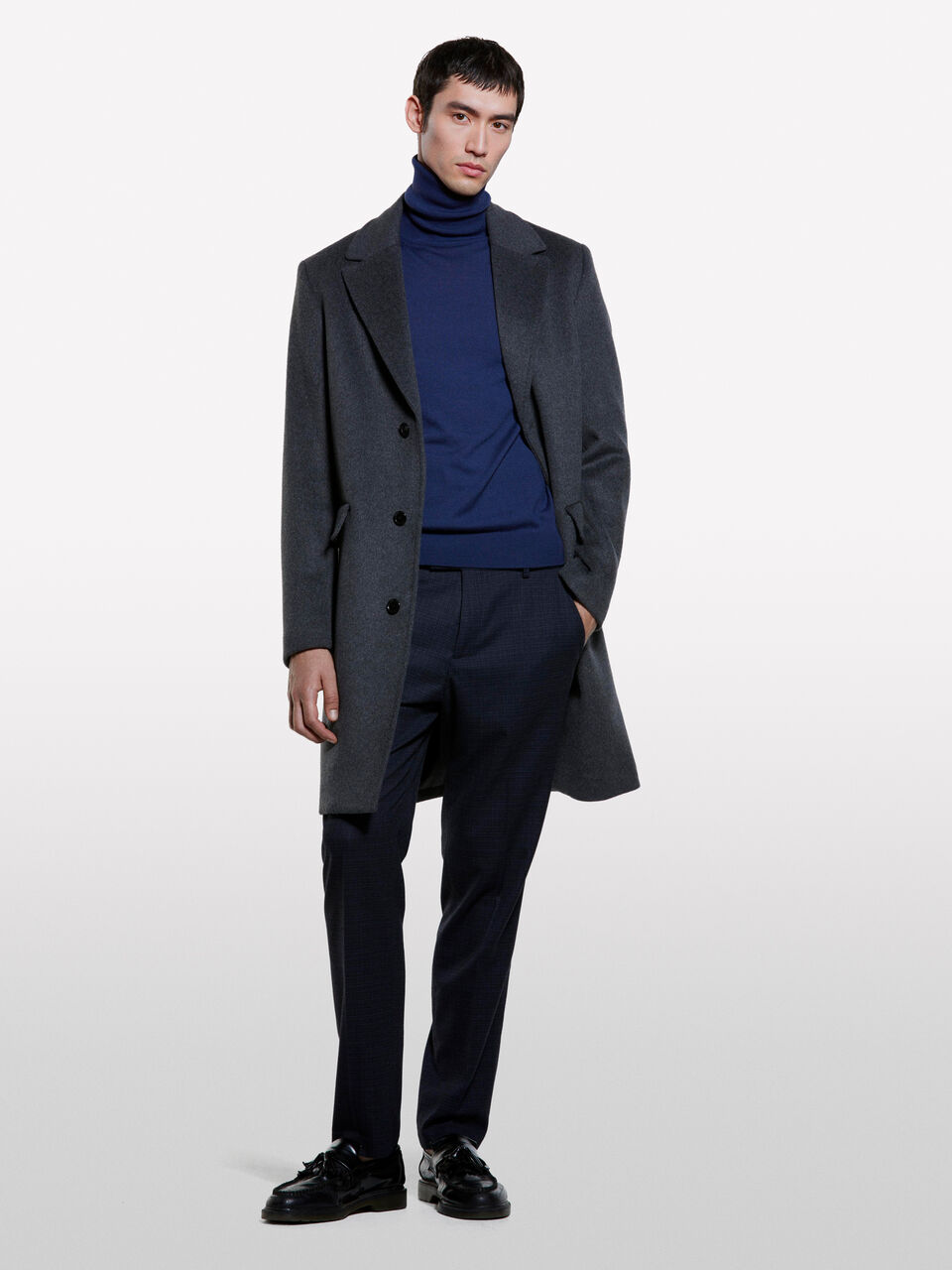 TURTLE NECK SWEATER Homme image number null