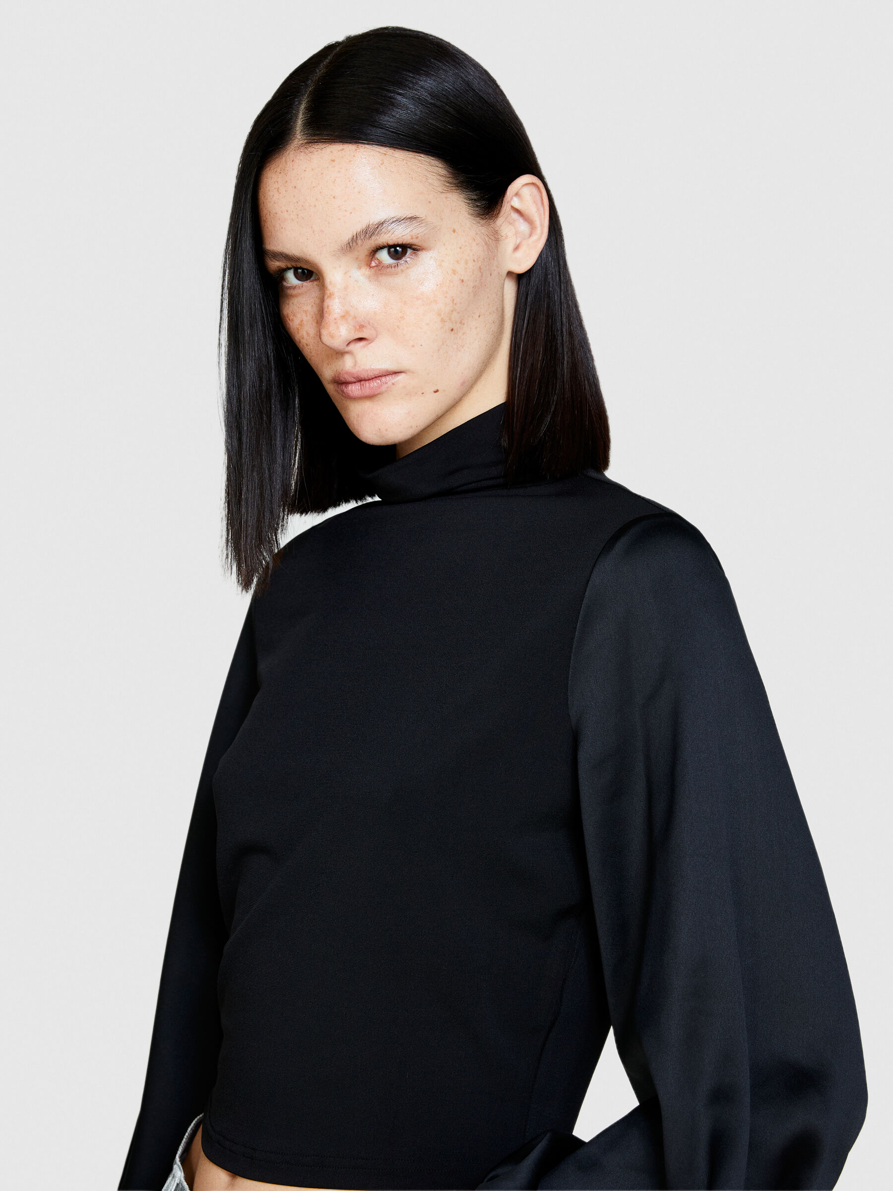 T shirt manche ballon femme outlet