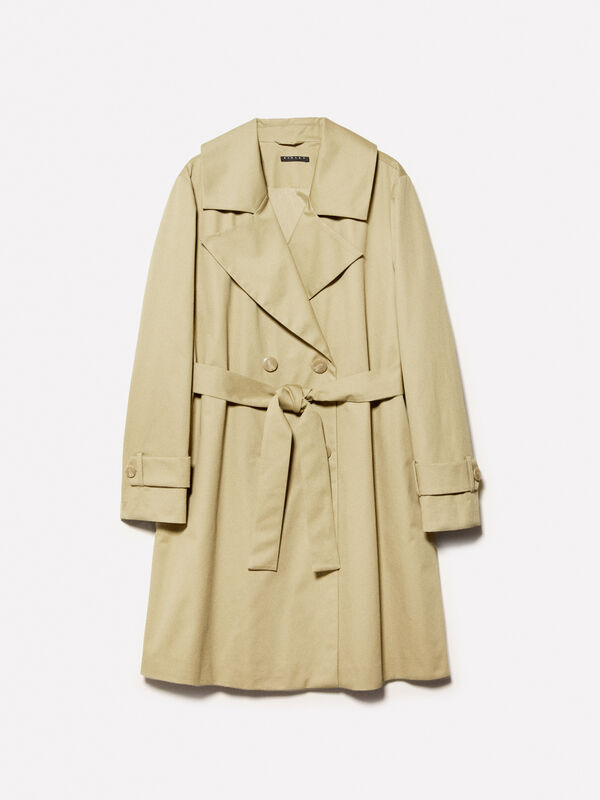 Trench vert militaire Trench vert militaire - trenchs et imperméables pour femme | Sisley