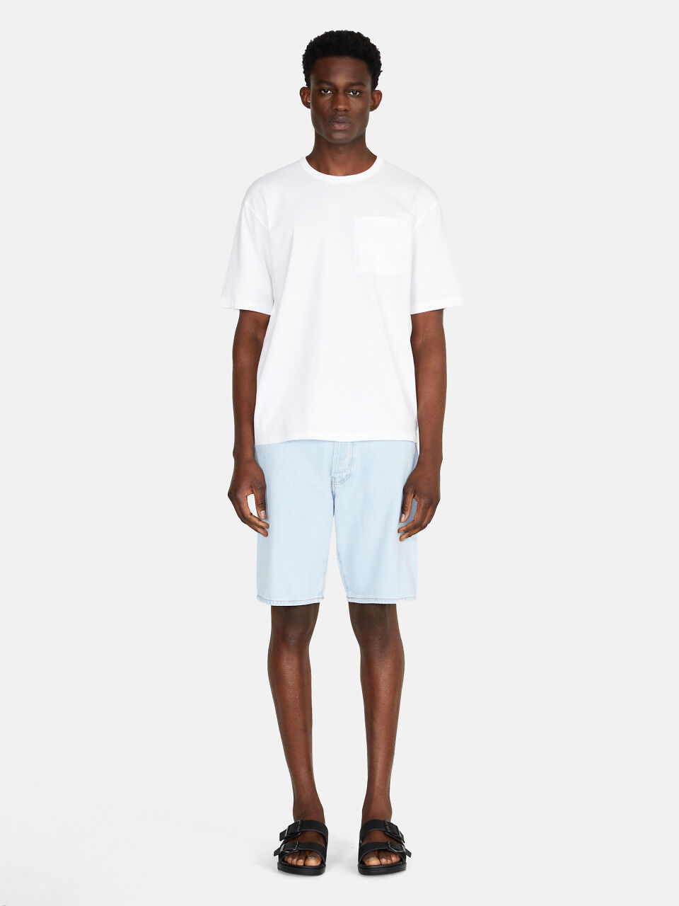 Bermuda regular en jeans