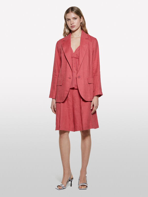 Bermuda blush en 100% lin - shorts pour femme | Sisley