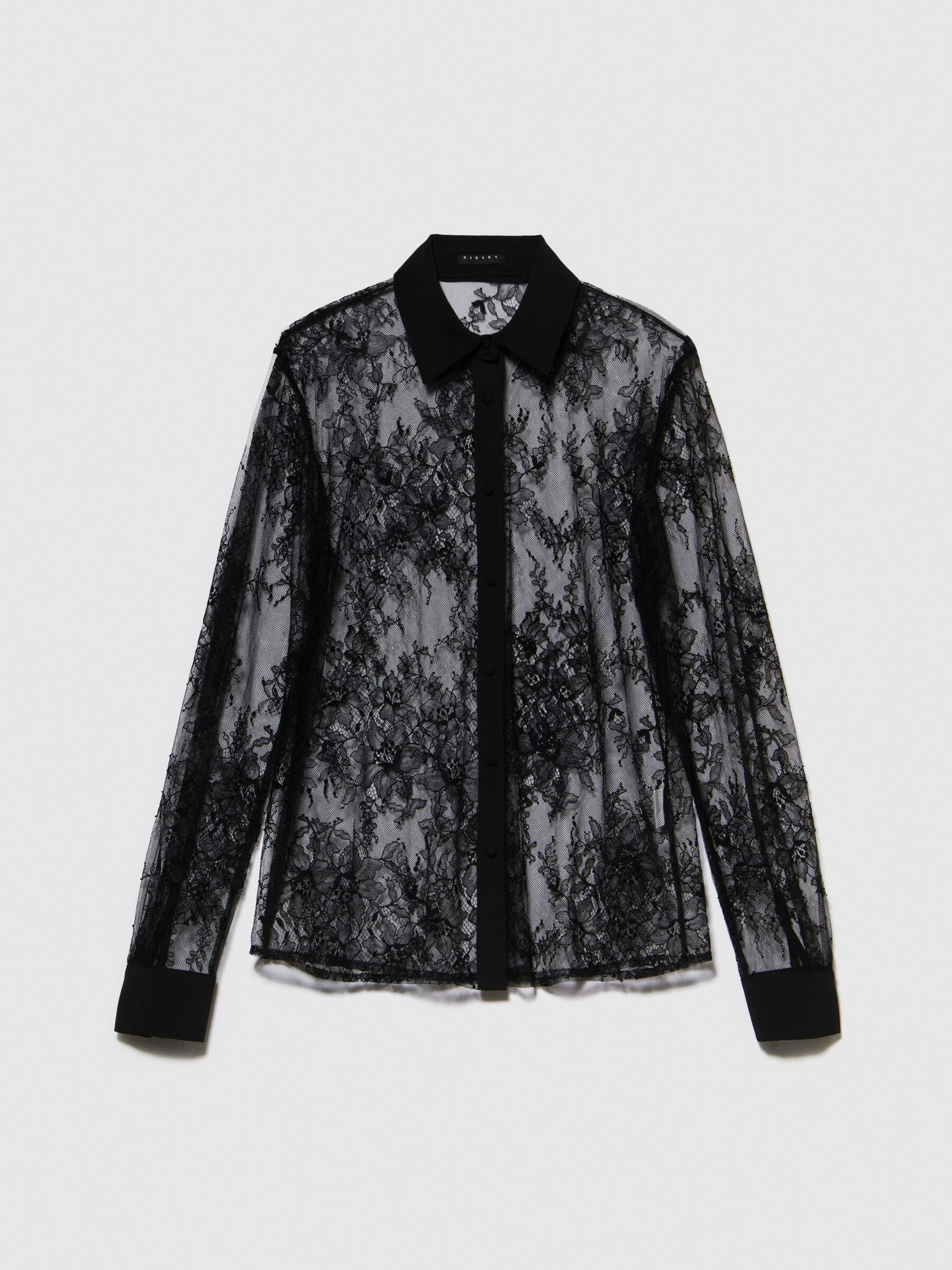 Chemise noir dentelle sales