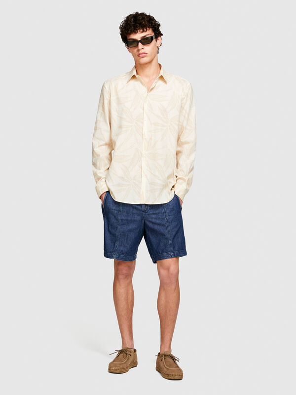 Bermuda en chambray - shorts en jeans pour homme | Sisley