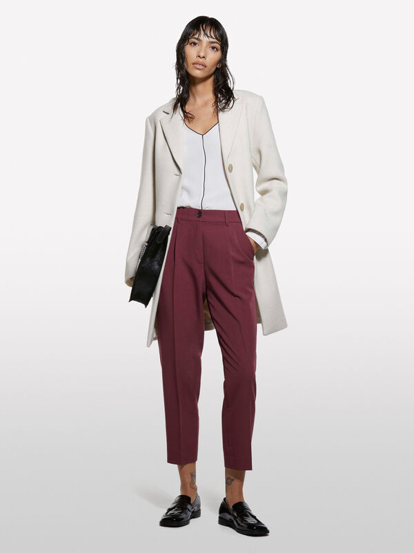 Chemisier oversize blanc crème - blouses pour femme | Sisley