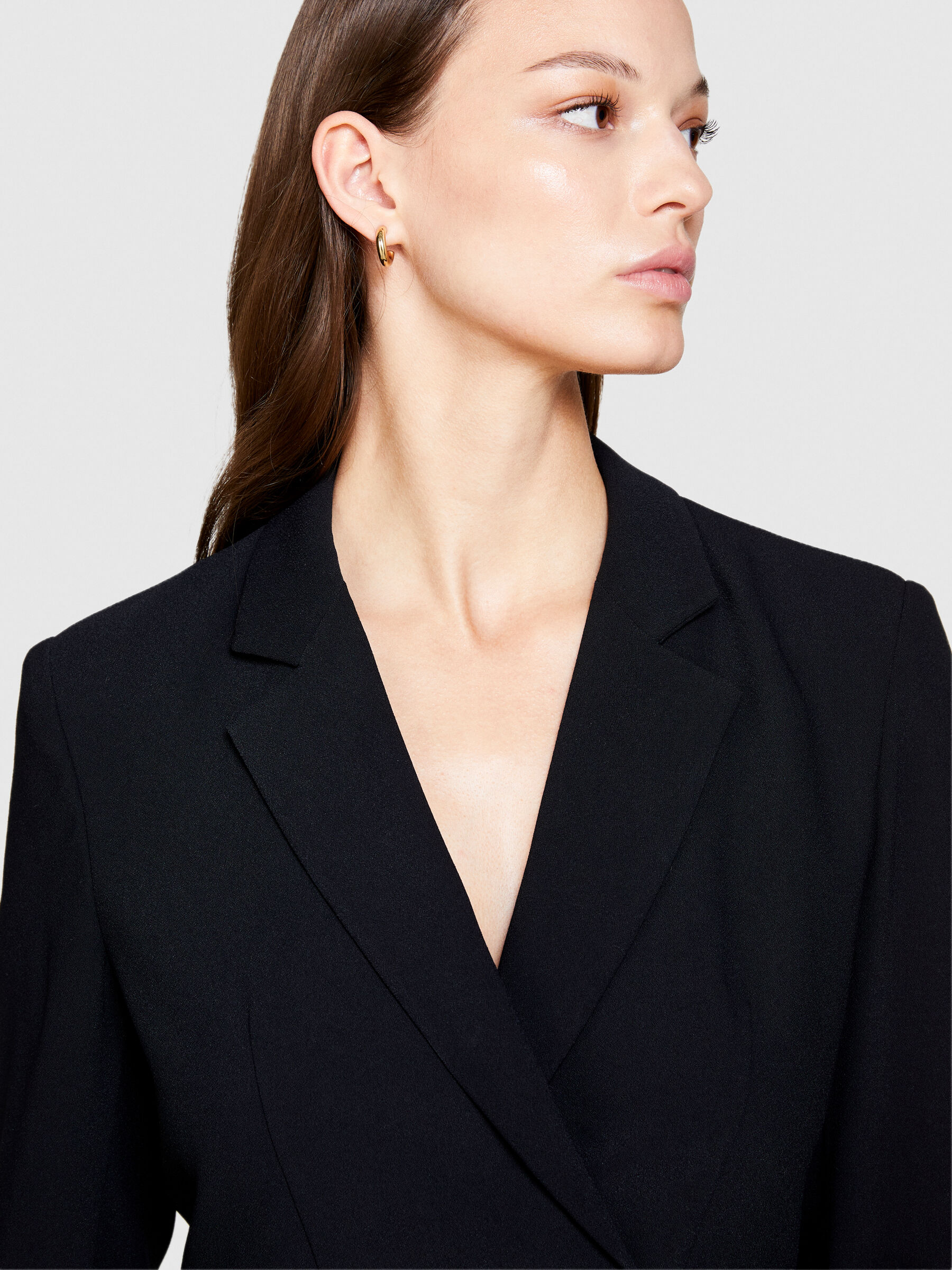 Robe blazer courte Noir Sisley