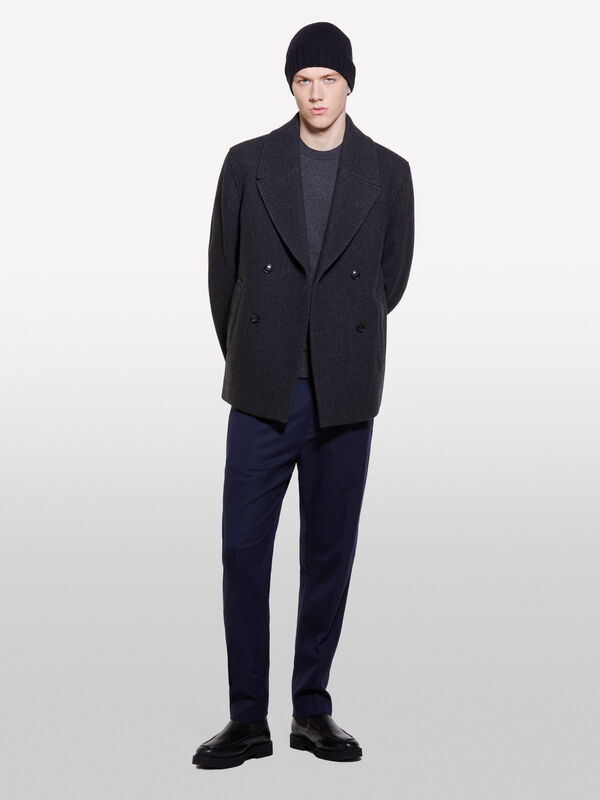 Jogging technique bleu foncé - pantalons regular pour homme | Sisley