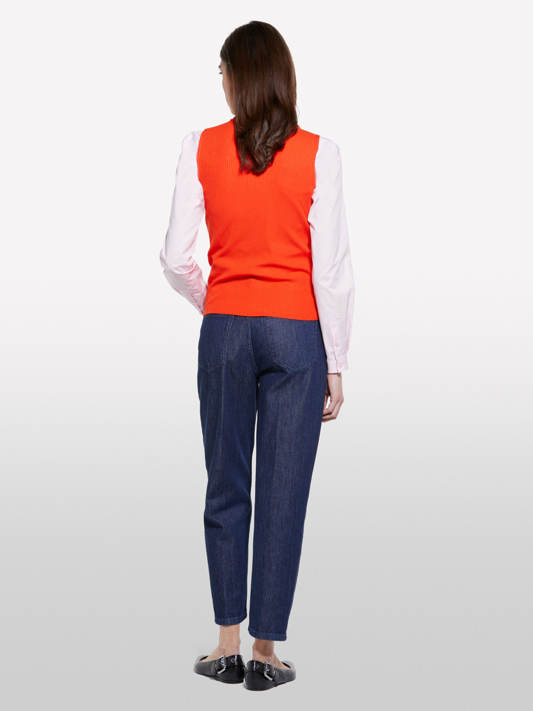 SLEEVELESS SWEATER Femme image number null