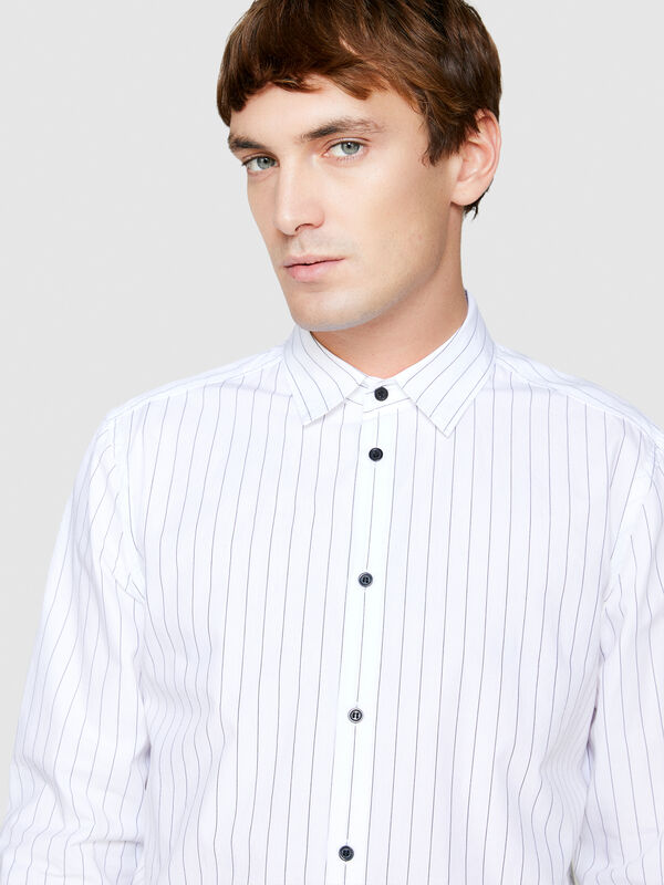 Chemise à rayures - chemises ajustées pour homme | Sisley