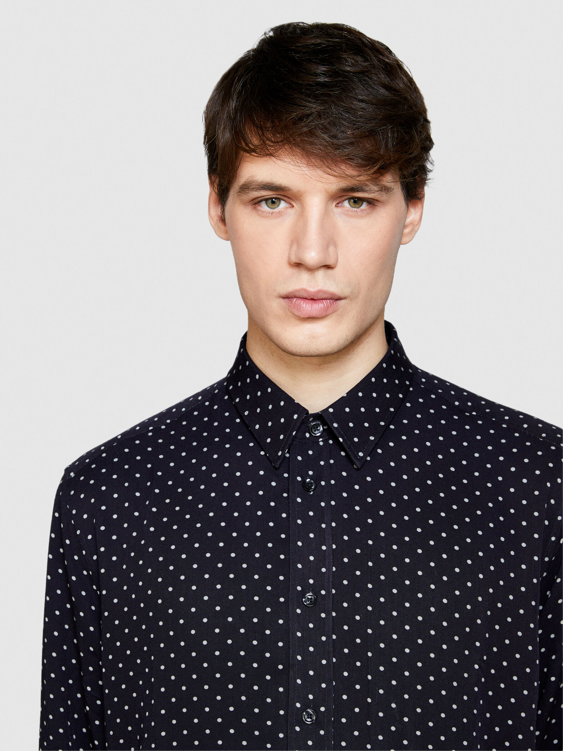 Chemise à shop pois homme