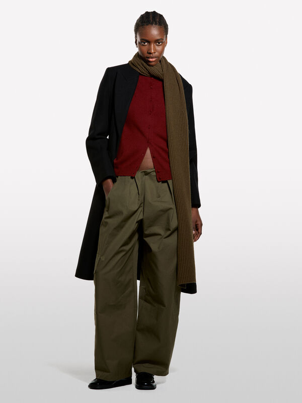 Cardigan coupe régulière rouge brique - cardigans pour femme | Sisley