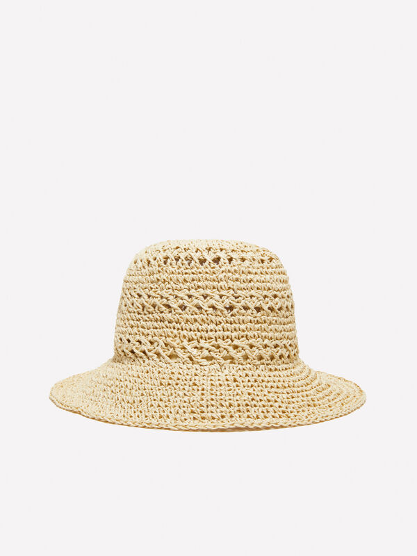 Cloche effet crochet beige - chapeaux pour femme | Sisley