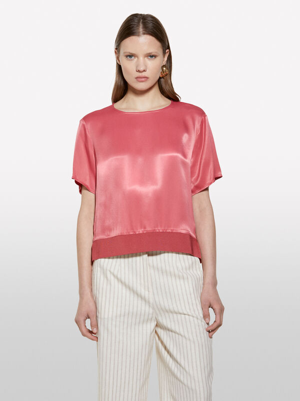 Blouse satinée blush - blouses pour femme | Sisley