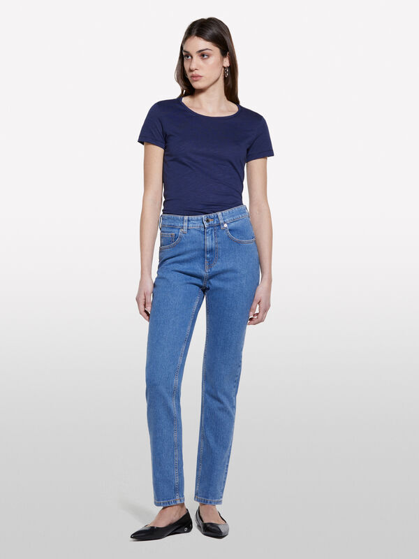 Jean Style 70 slim clair - jeans coupe slim pour femme | Sisley