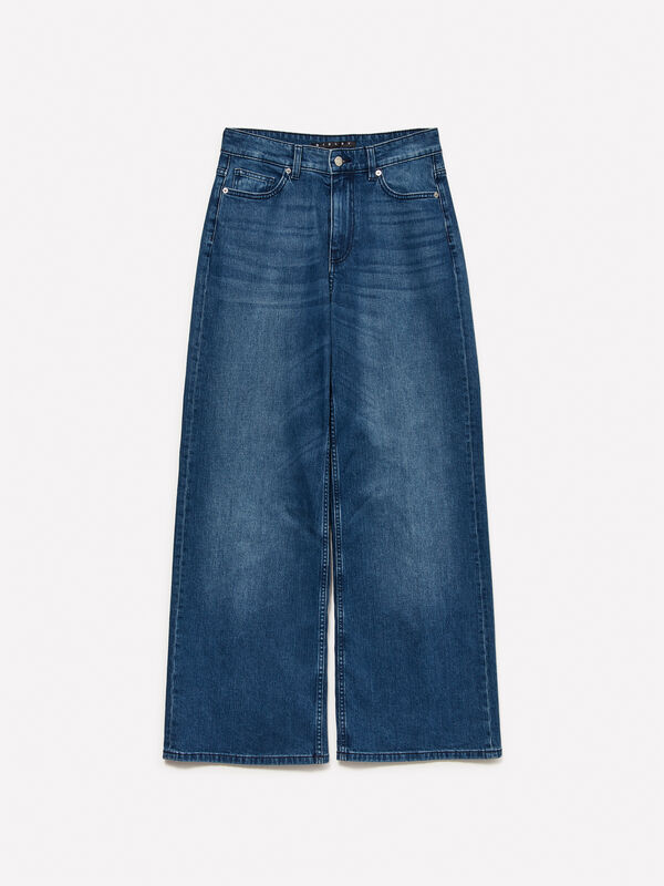 Jean coupe large Style 72 - jeans palazzo pour femme | Sisley