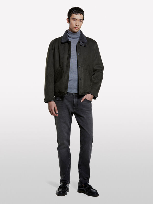 Veste effet peau de mouton - vestes et blousons pour homme | Sisley