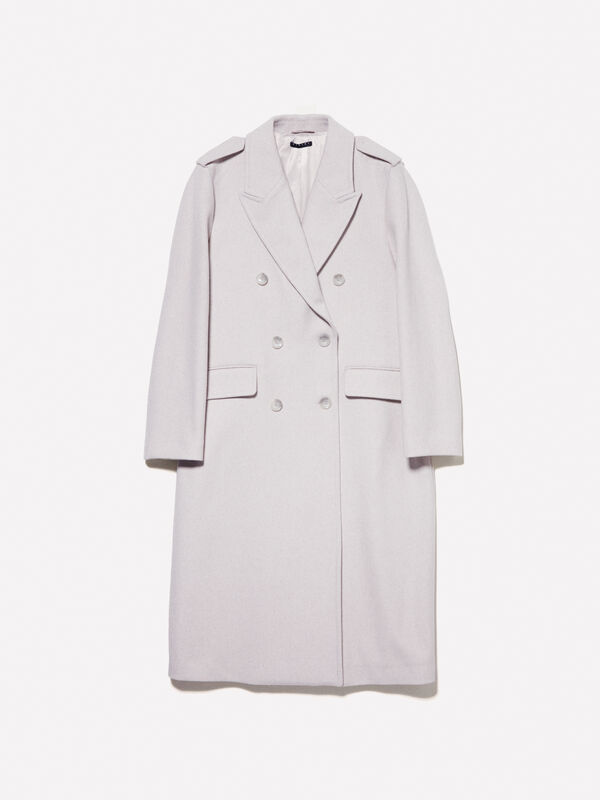 Manteau long crème - manteaux pour femme | Sisley