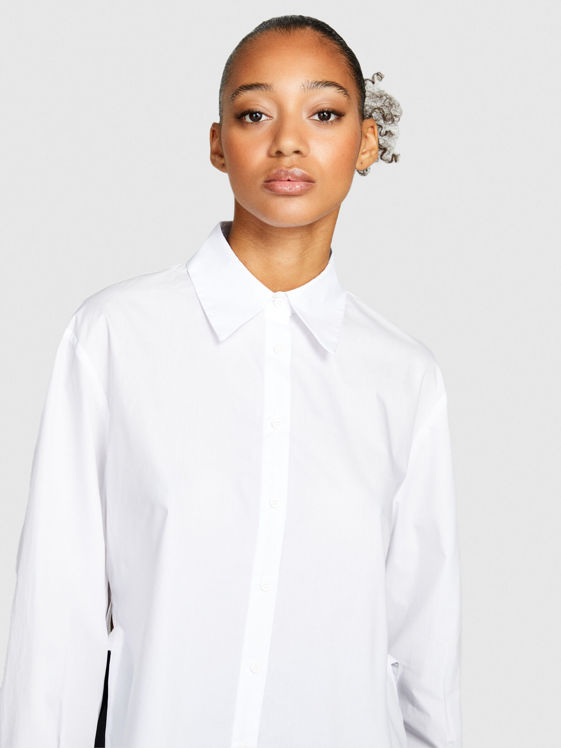 Chemise sales asymétrique femme