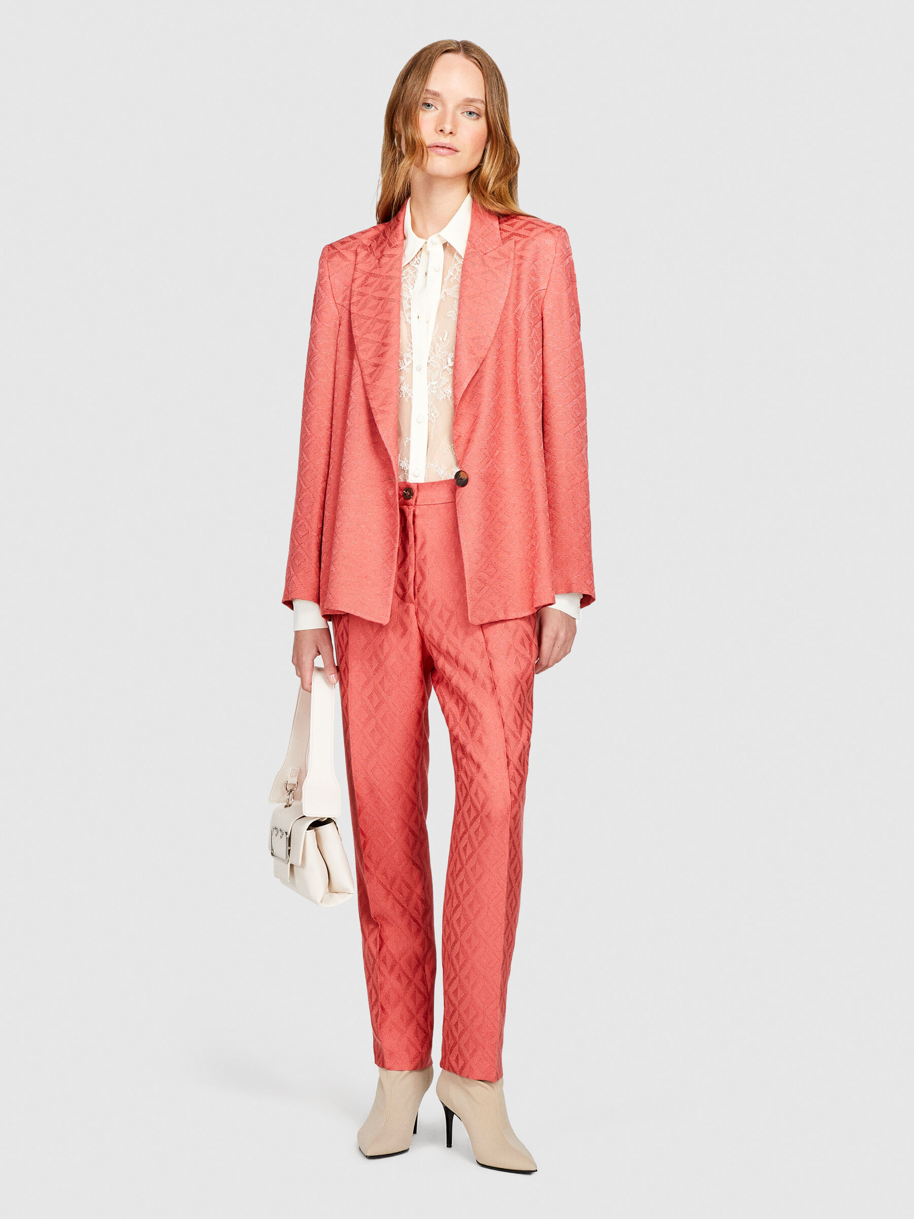 Blazer jacquard Corail Sisley