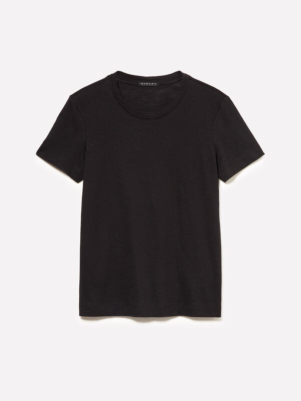 T-shirt &agrave; col rond - t-shirts &agrave; manches courtes pour femme | Sisley