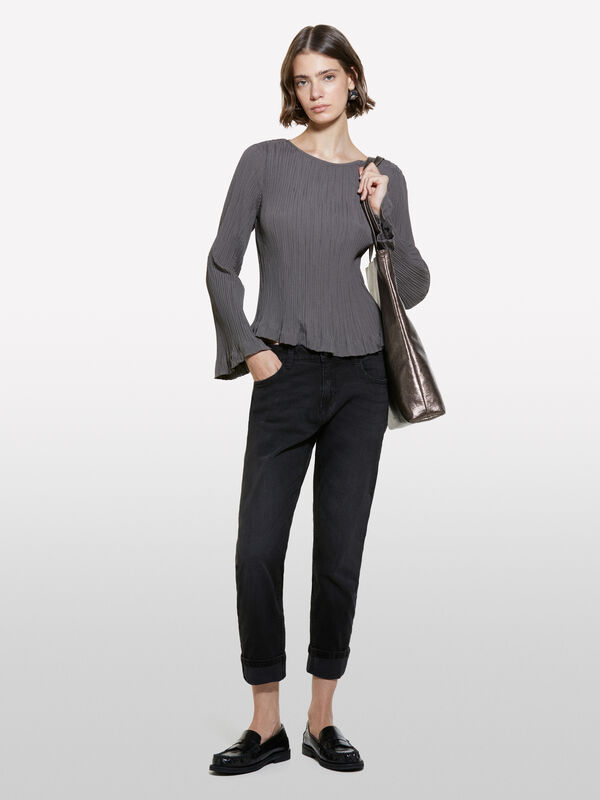 Jeans Lima slim coupe carrot noir - jeans coupe carrot pour femme | Sisley