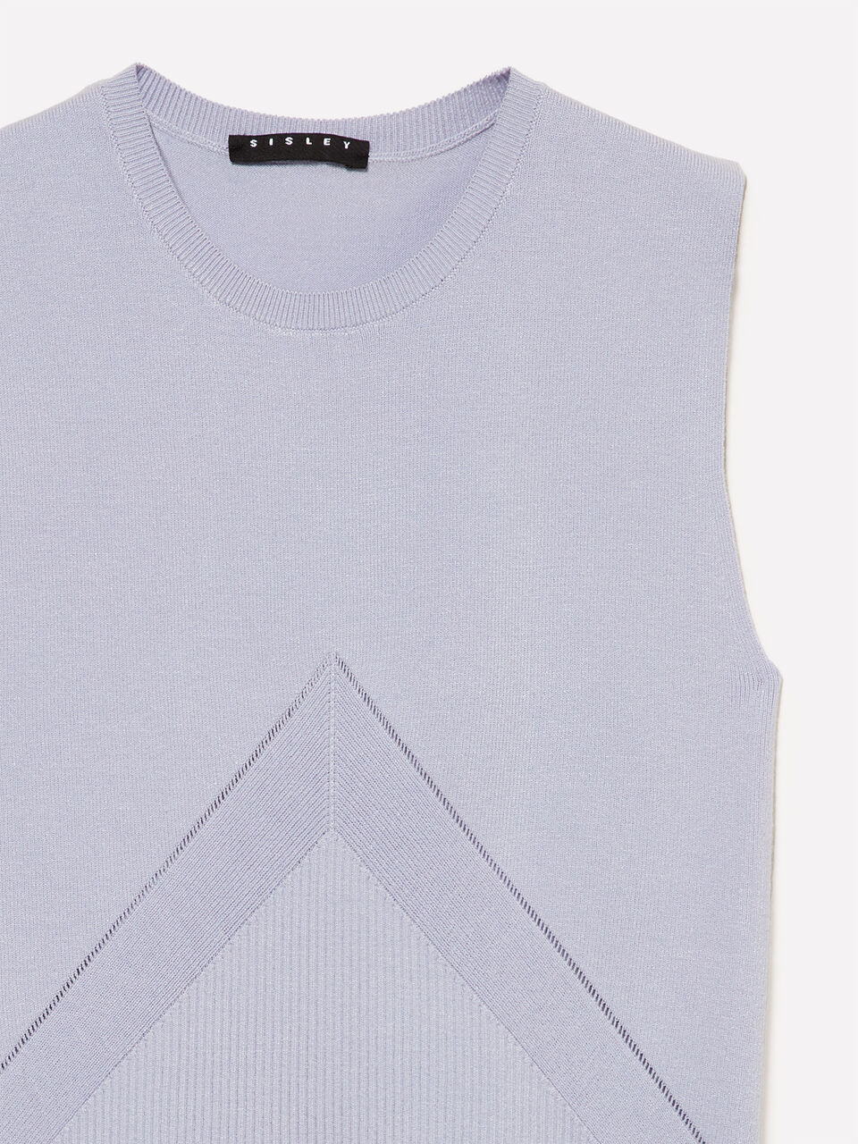 SLEEVELESS SWEATER Femme image number null