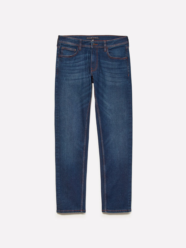 Jean slim bleu style 74 - jeans coupe slim pour homme | Sisley