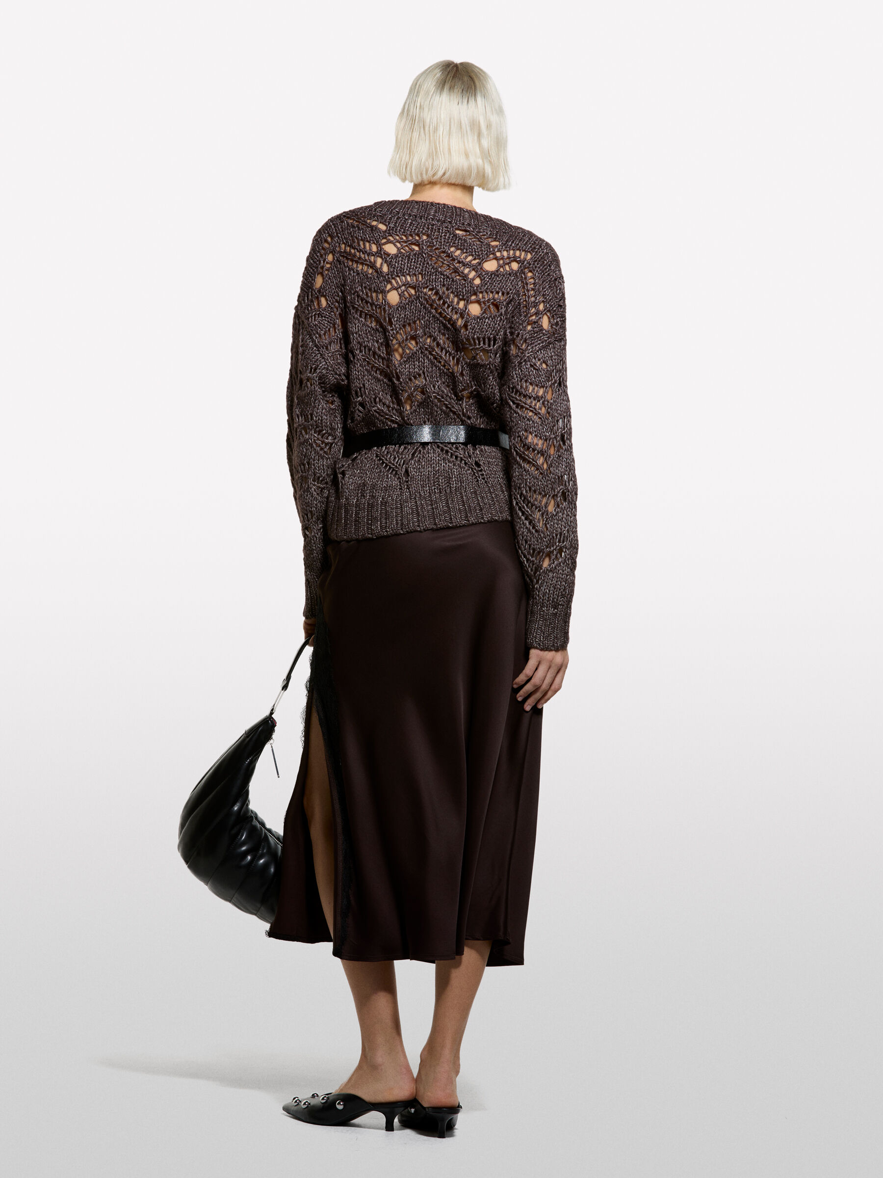 V NECK SWEATER L/S Femme image number null