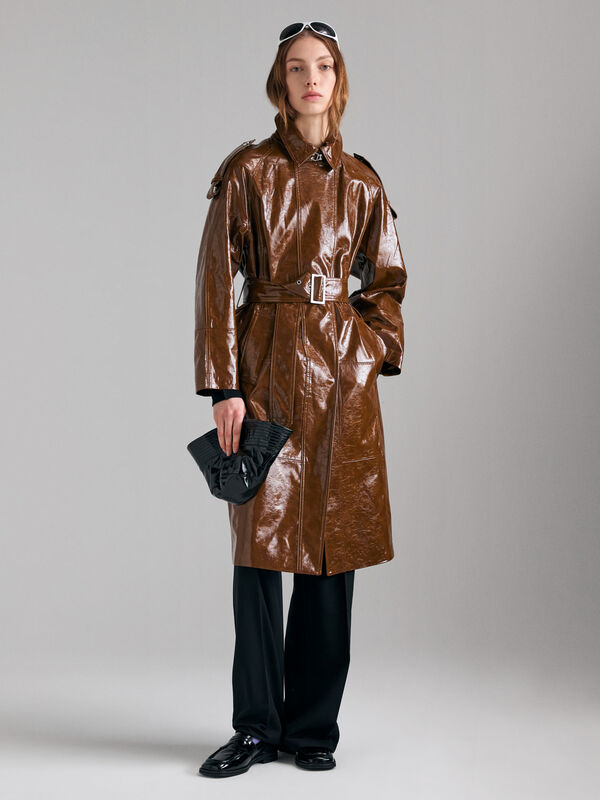 Trench-coat peint - trenchs et imperm&eacute;ables pour femme | Sisley