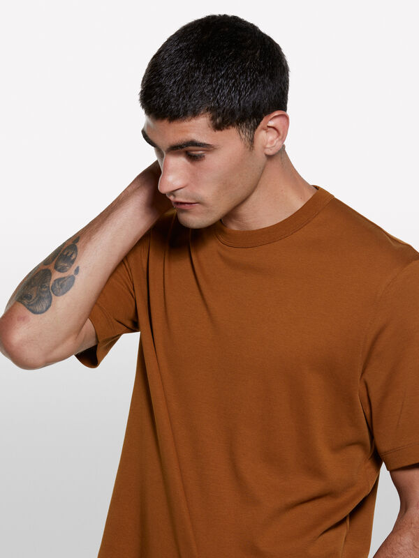 T-shirt terracotta coupe régulière - t-shirts à manches courtes pour homme | Sisley