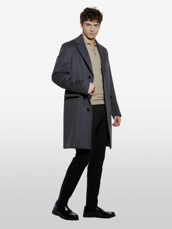 Polo en tricot camel - pulls col en v pour homme | Sisley