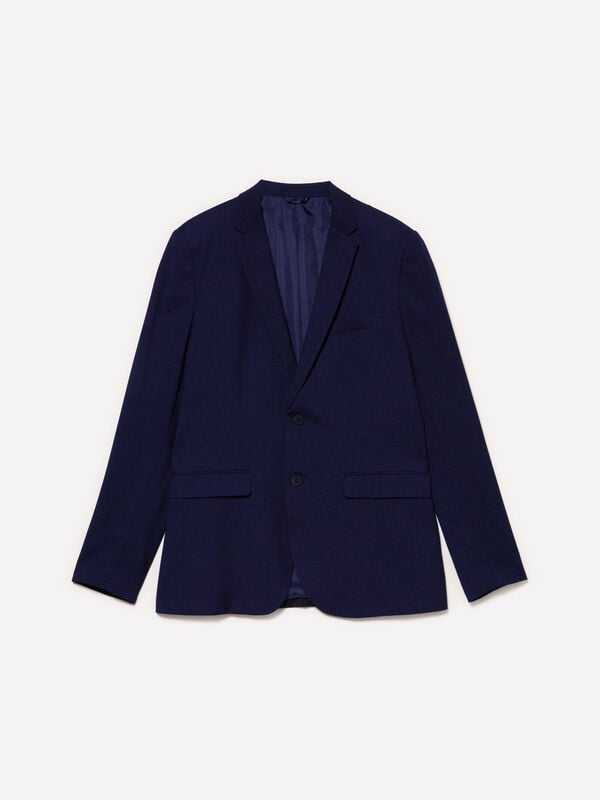 Blazer sur mesure bleu foncé Blazer sur mesure bleu foncé - blazers pour homme | Sisley