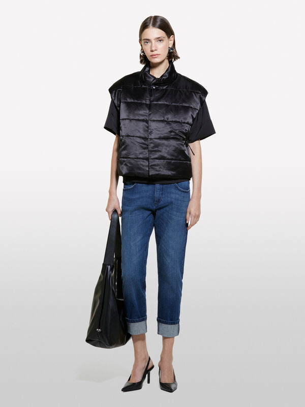 Jeans Lima slim carrot fit bleu - jeans coupe carrot pour femme | Sisley