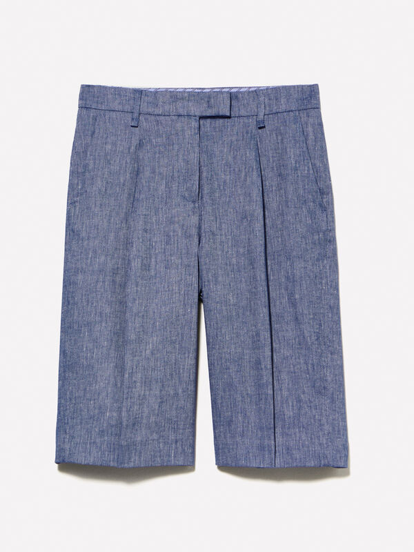 Bermuda effet denim  Bermuda effet denim  - shorts pour femme | Sisley