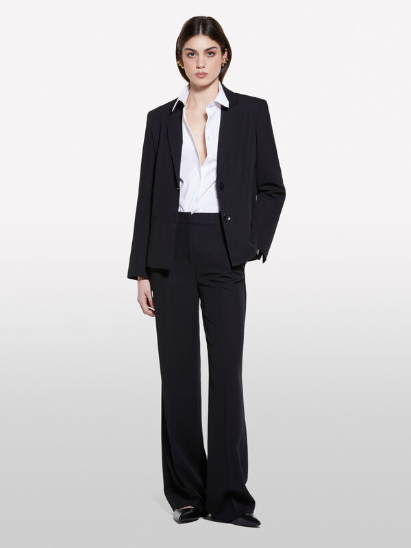 Blazer ajusté noir - blazers pour femme | Sisley