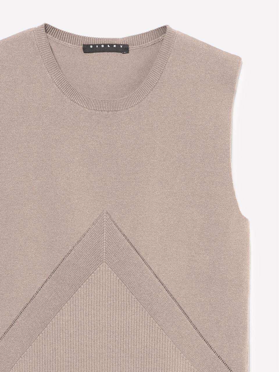 SLEEVELESS SWEATER Femme image number null