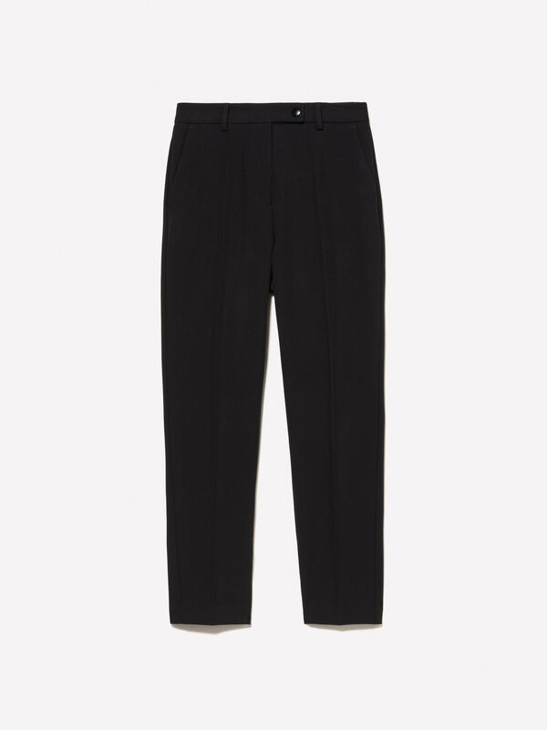Pantalon slim noir - pantalons coupe slim pour femme | Sisley