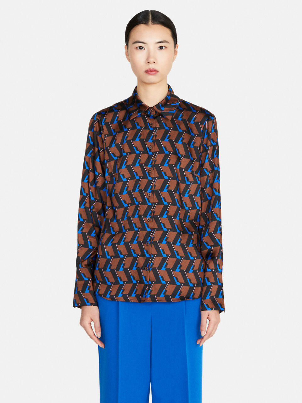 Chemise ample imprimée