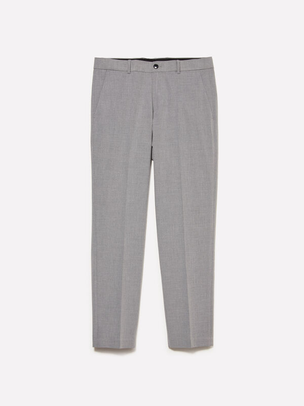 Pantalon chino gris clair - pantalons slim pour homme | Sisley