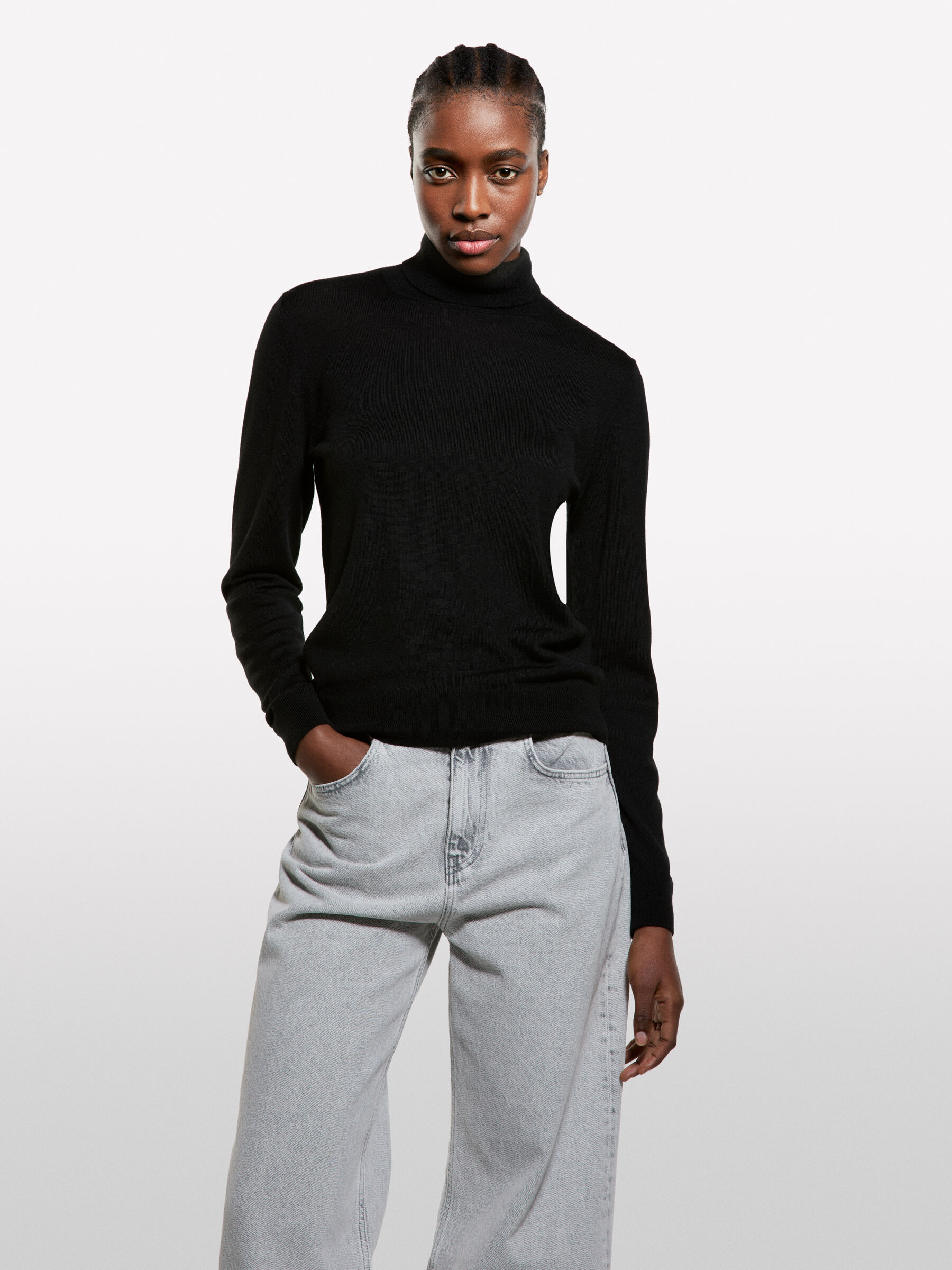 TURTLE NECK SWEATER Femme image number null