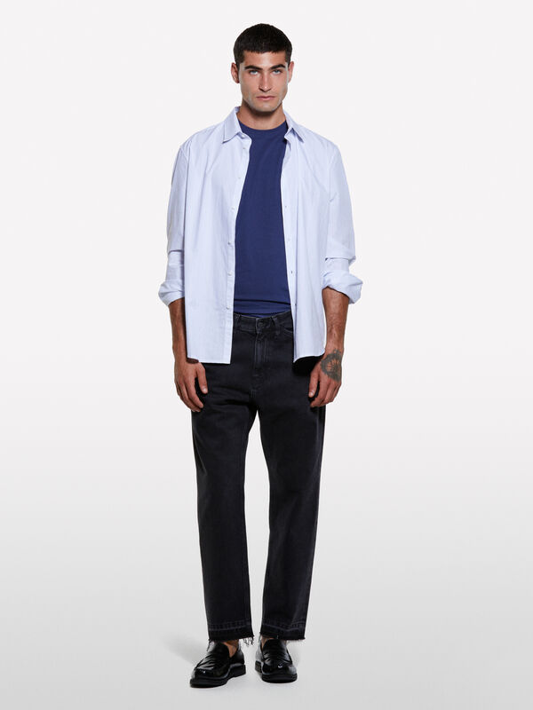 Black regular fit jeans with pockets - jeans regular pour homme | Sisley