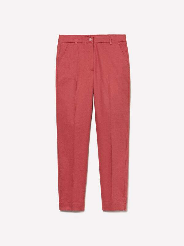Chino coupe classique blush Chino coupe classique blush - pantalons chinos pour femme | Sisley